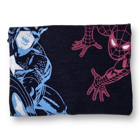 VTG Mad Engine Marvel Team Up T-Shirt Youth M Spiderman, Hulk, Captian America - Picture 2 of 9